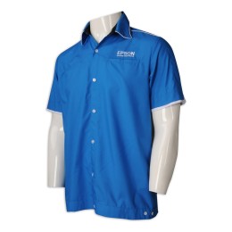 R288 製造拼色袖員工恤衫  網上下單短袖男裝恤衫 恤衫供應商 R288 製造拼色袖員工恤衫  網上下單短袖男裝恤衫 恤衫供應商